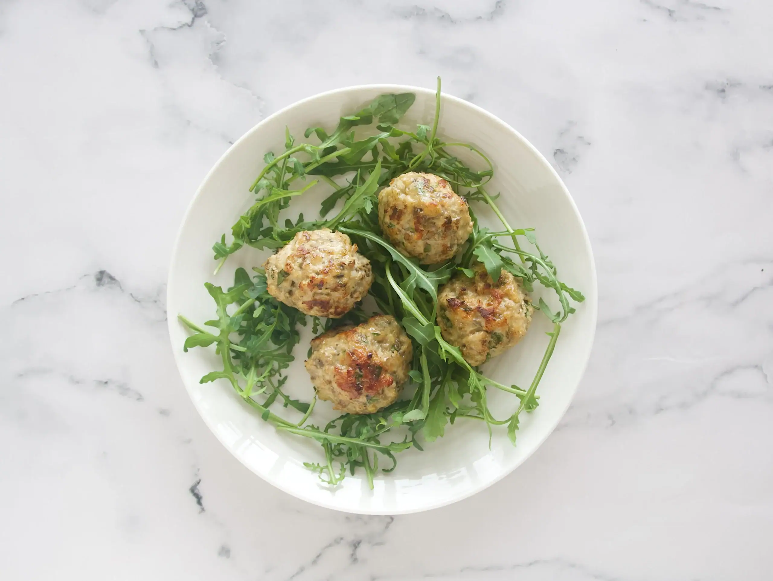 Albóndigas de pollo y berenjena