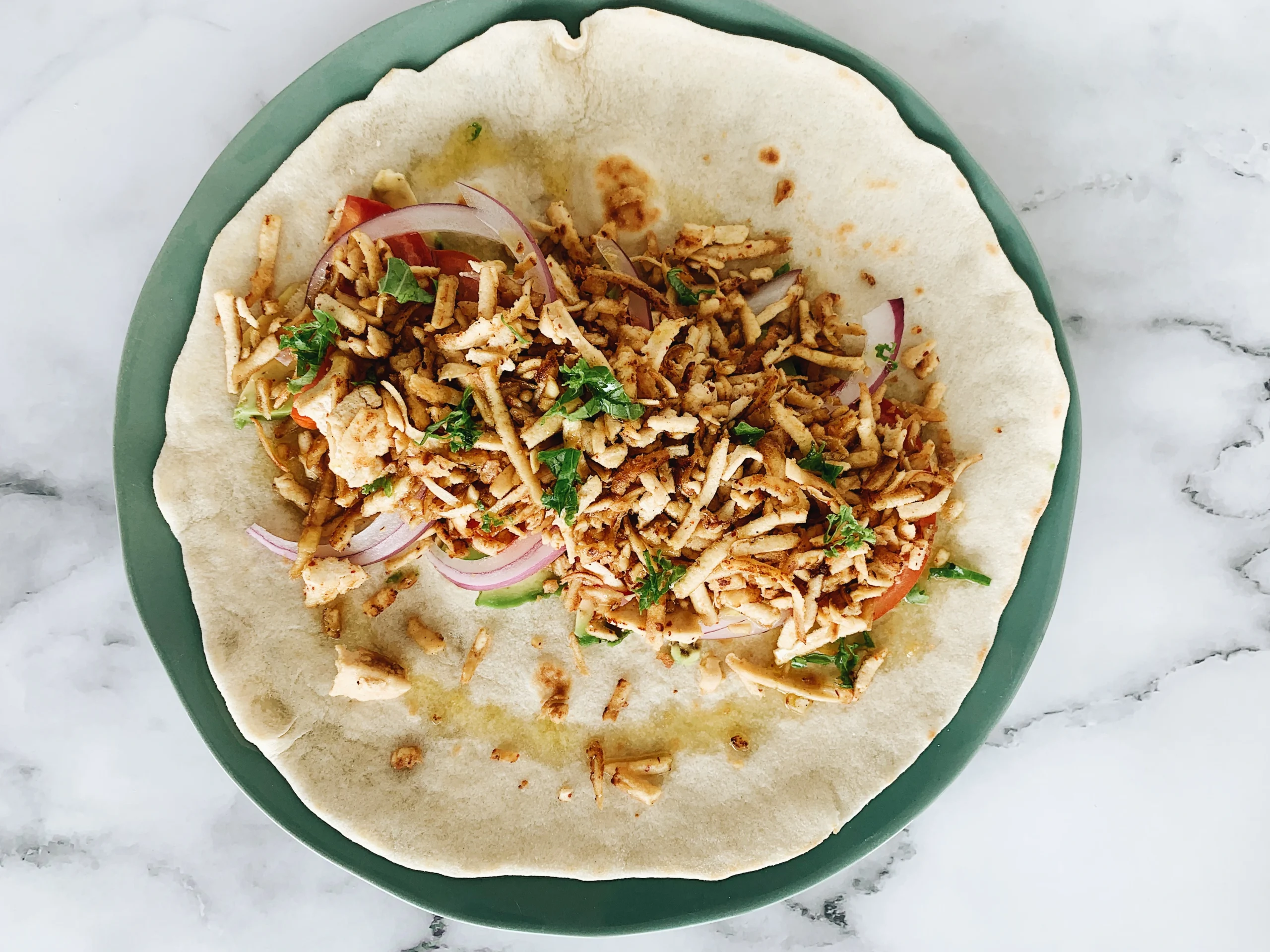 Burritos de pulled tofu
