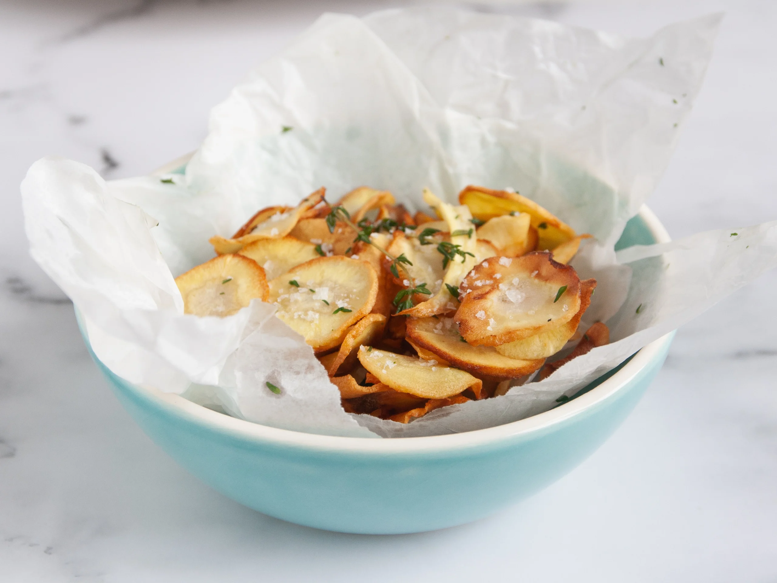 Chips de chirivia