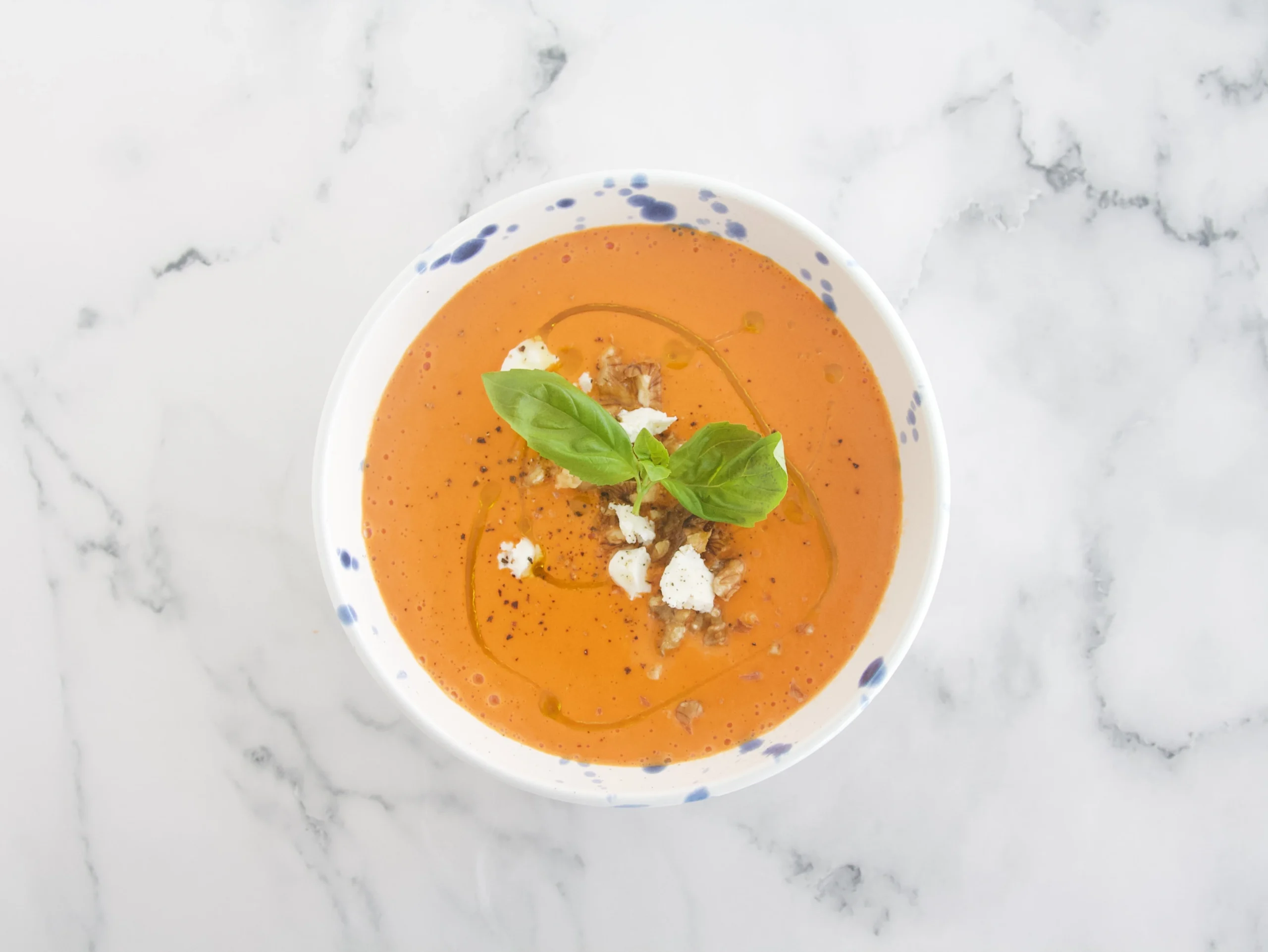 Crema de tomate y pimiento rojo asados