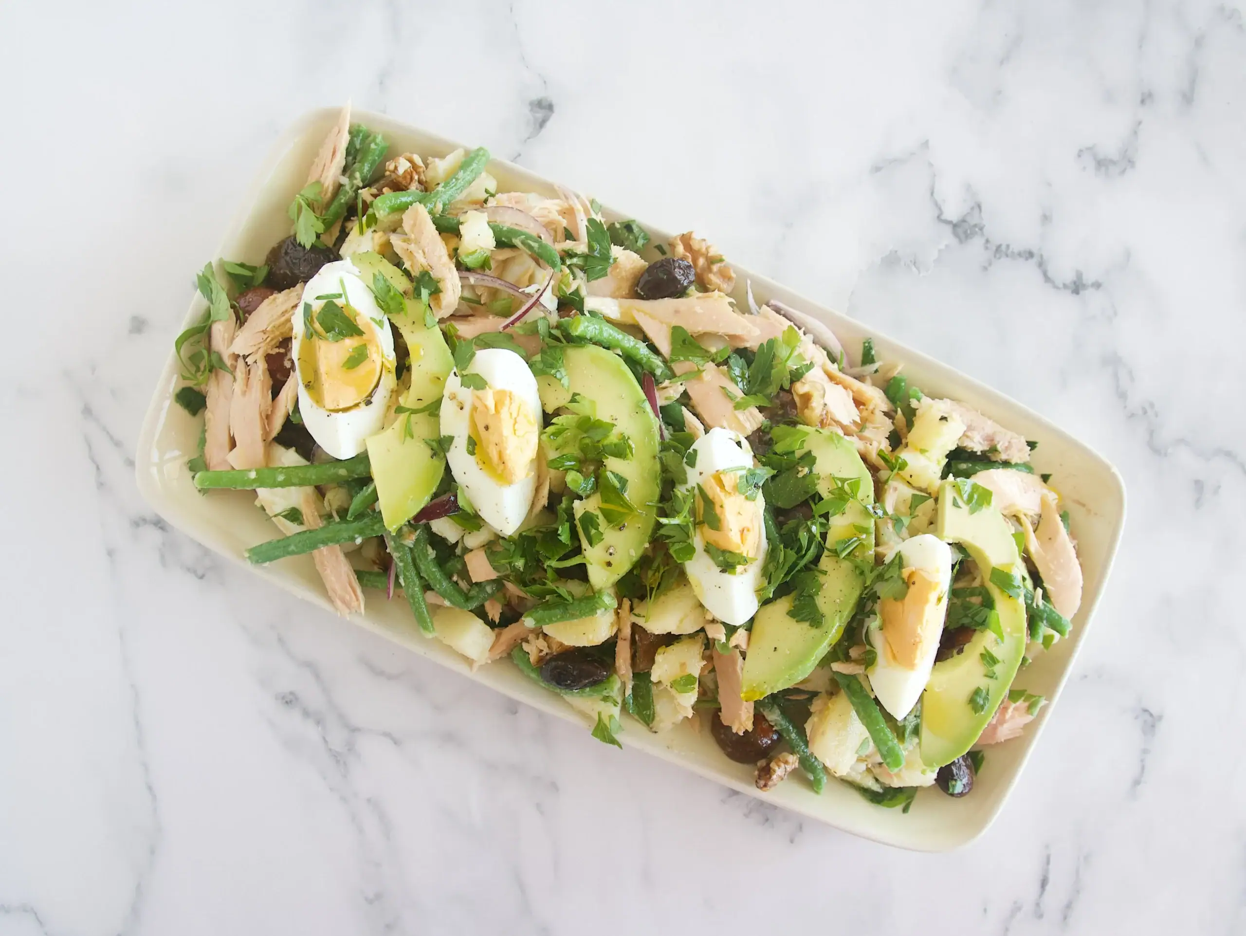 Ensalada completa de patata y judía verde