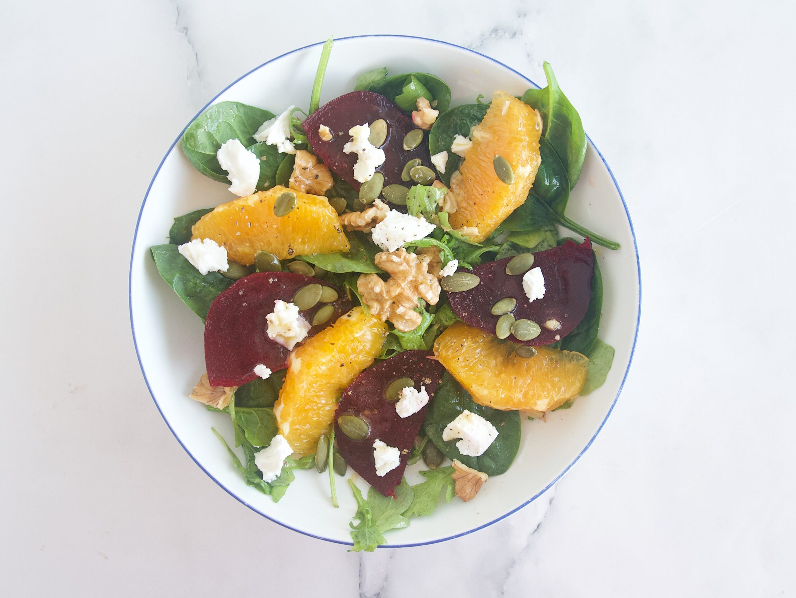 Ensalada de remolacha y naranja