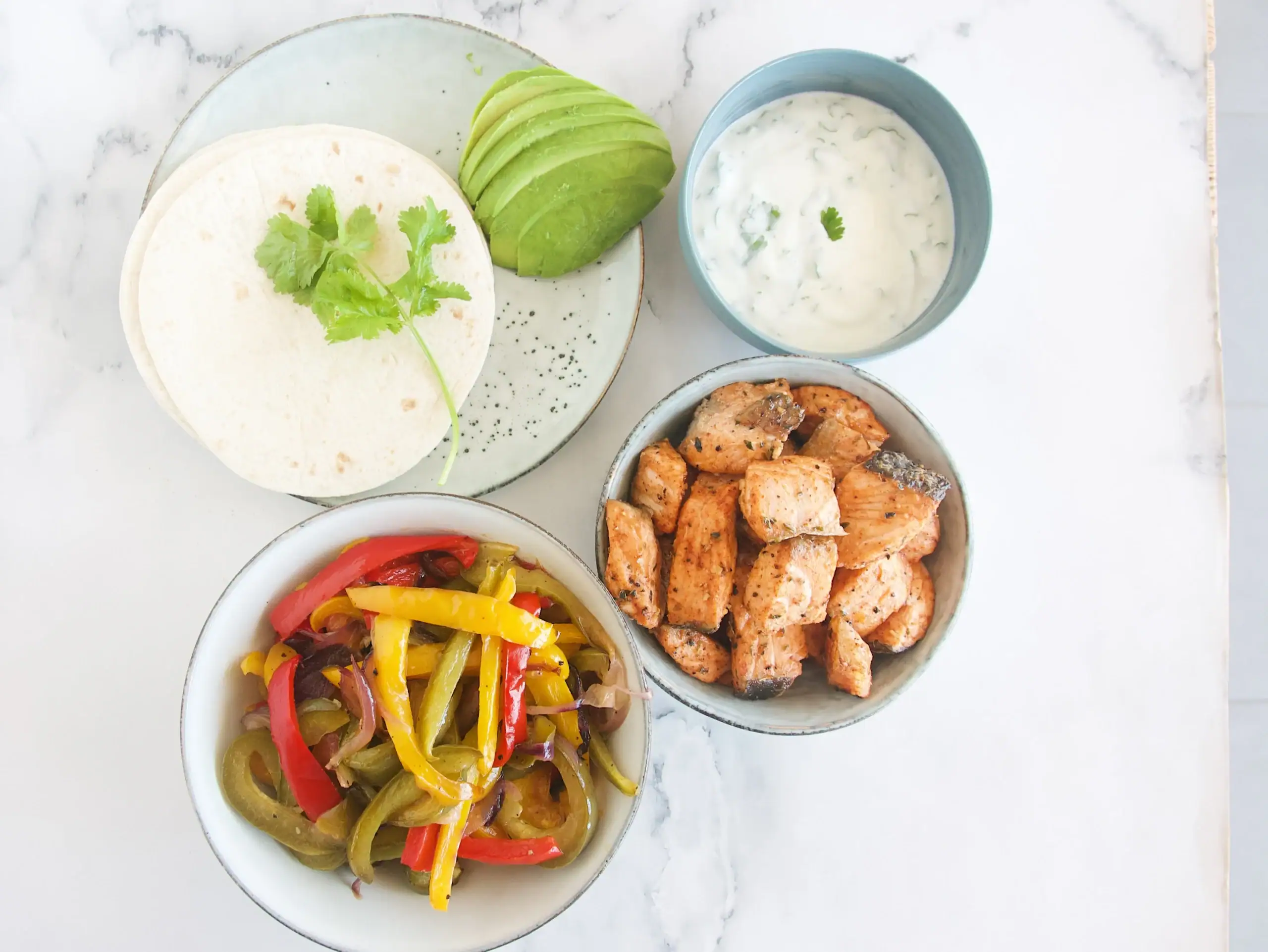 Tacos de salmón al horno