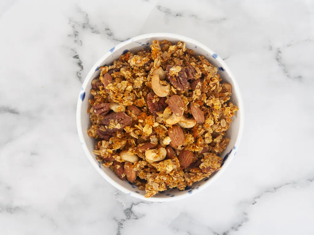 Granola carrot cake