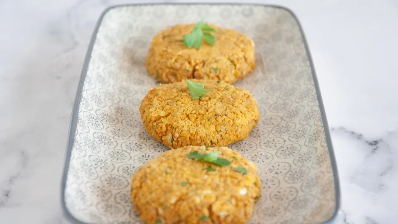 Hamburguesa de tofu y garbanzos