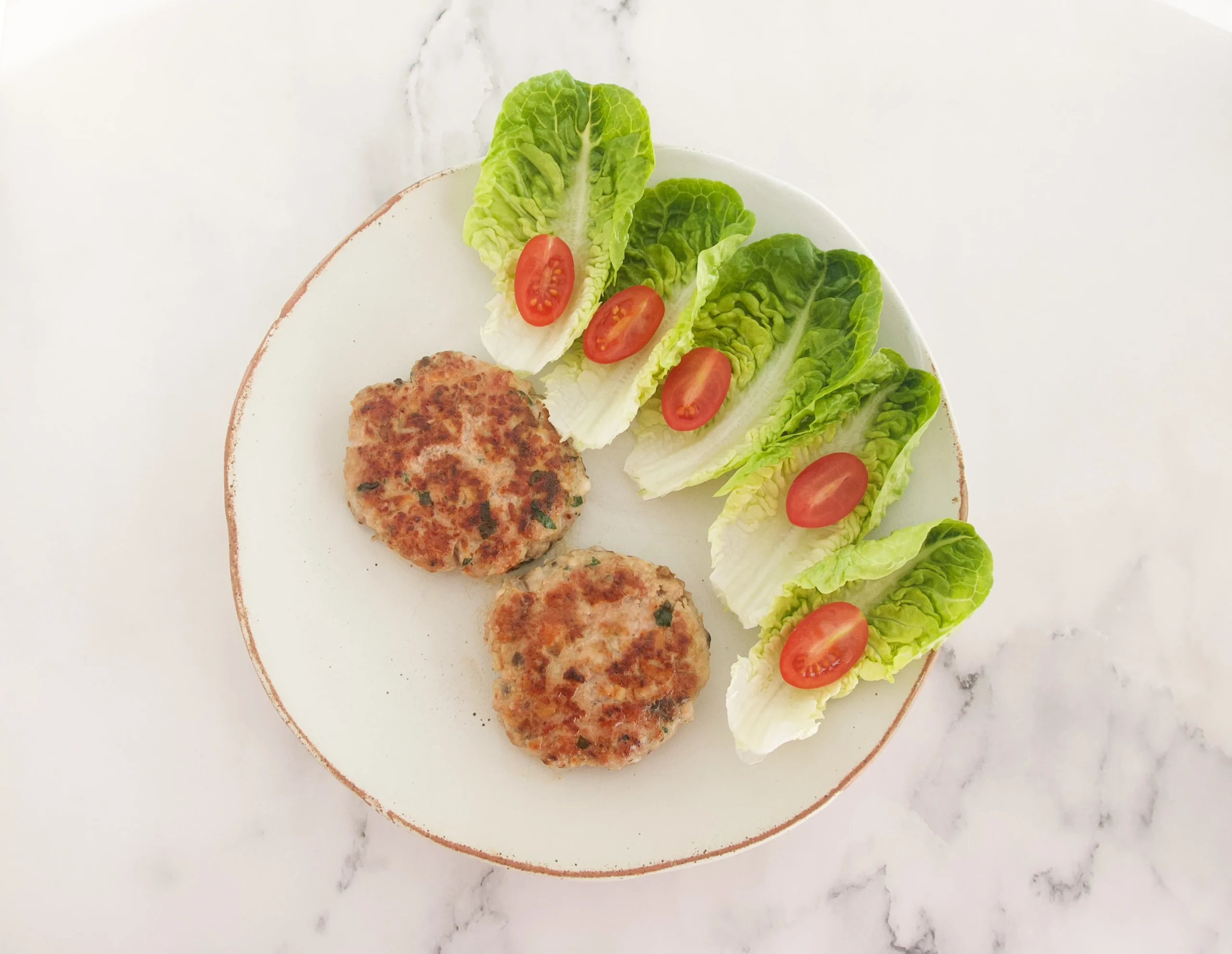 Hamburguesas de pavo, champis y feta