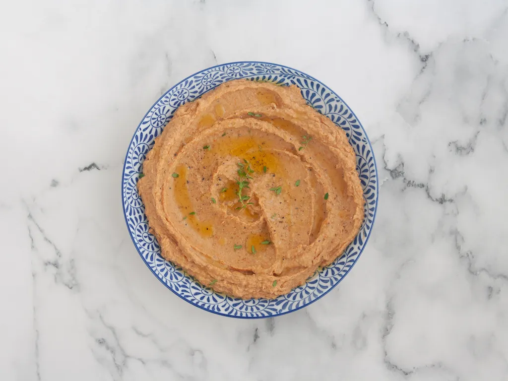 Hummus de tomates secos