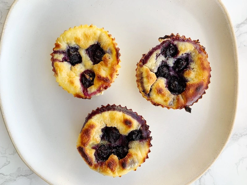 Minicheescakes de arándanos