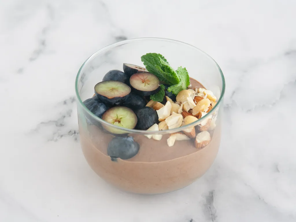 Mousse de chocolate y chía