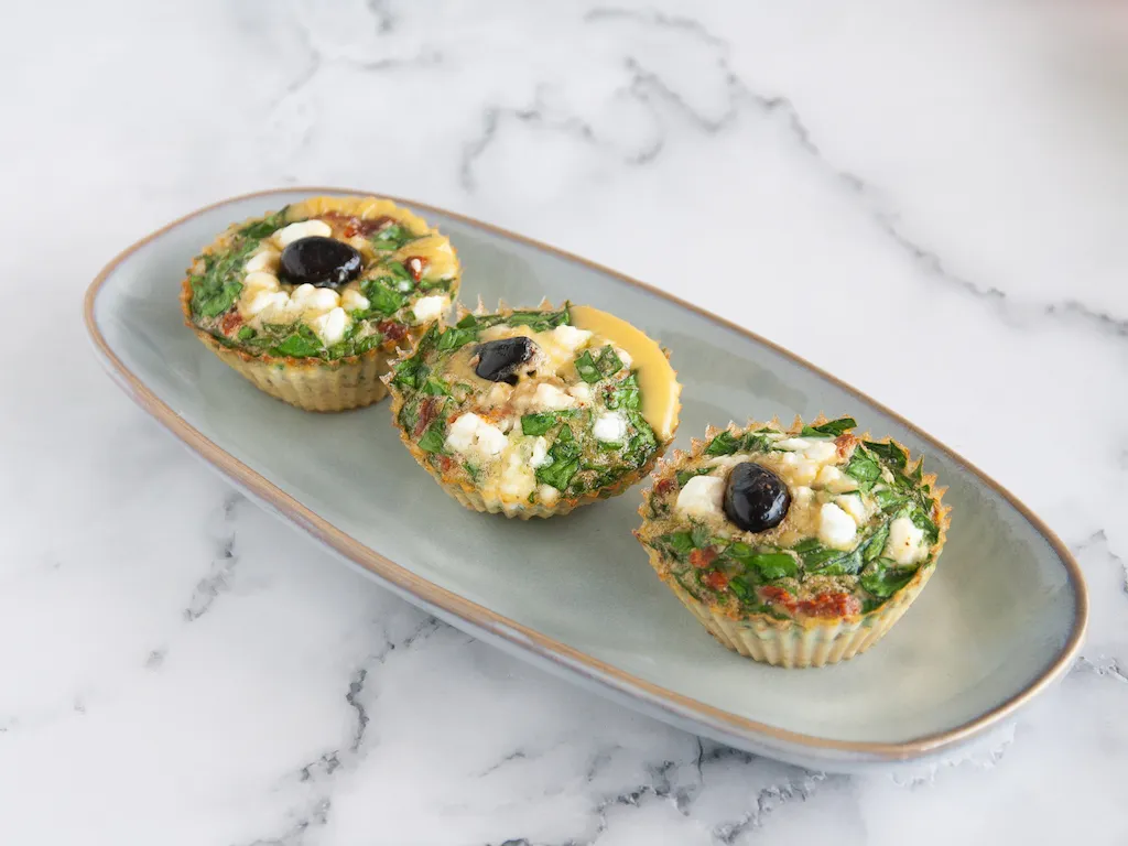 Muffins de huevo y verduras