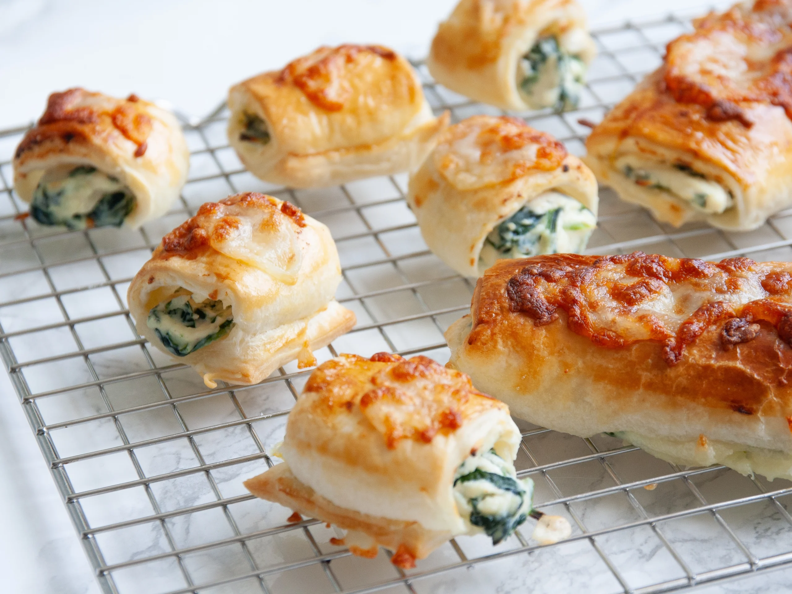 Napolitanas de espinacas y ricota
