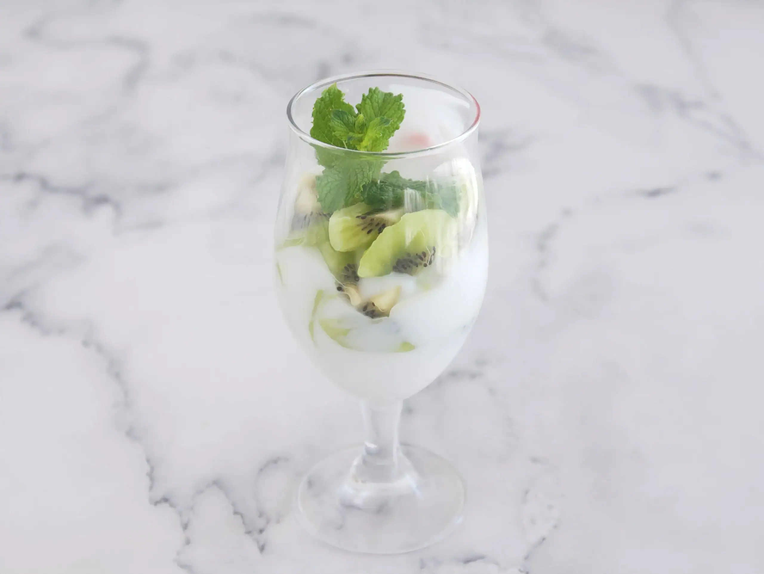 Parfait de kiwi y coco