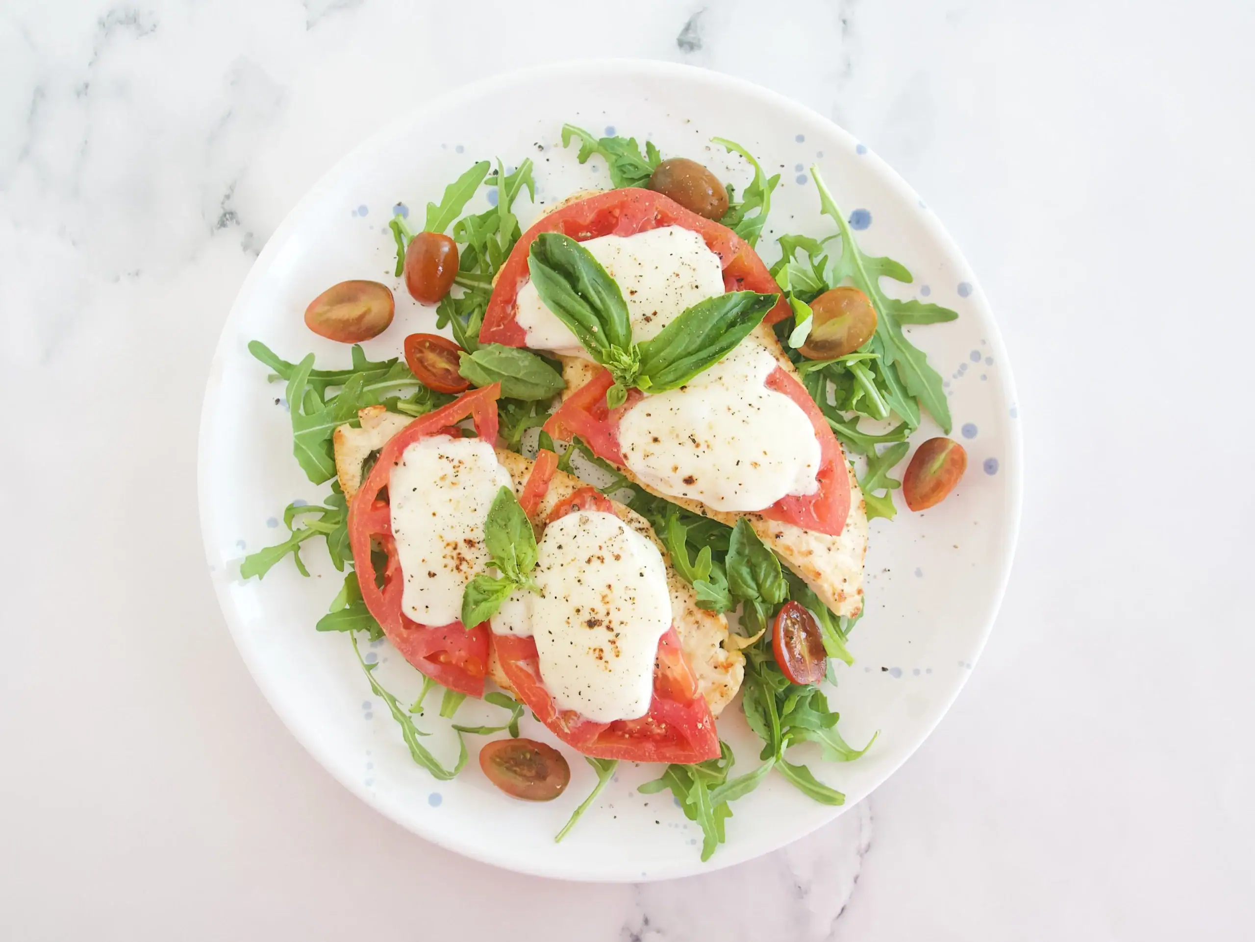 Pollo caprese gratinado