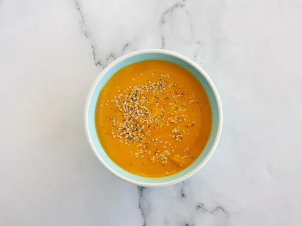 Puré de boniato y zanahoria con jengibre