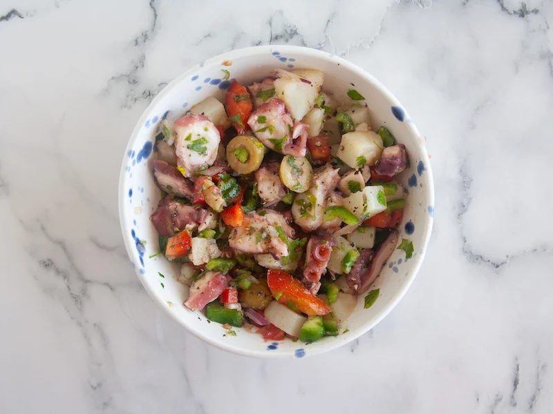 Salpicón de pulpo y patata