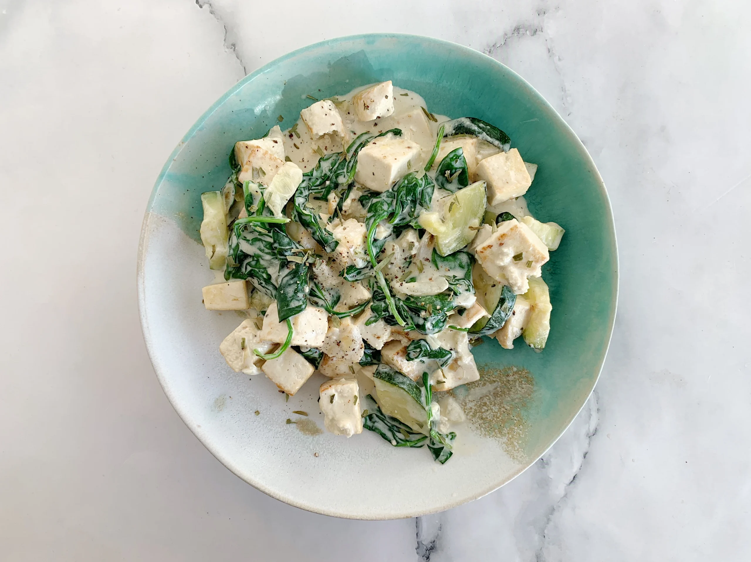 Tofu al estragón