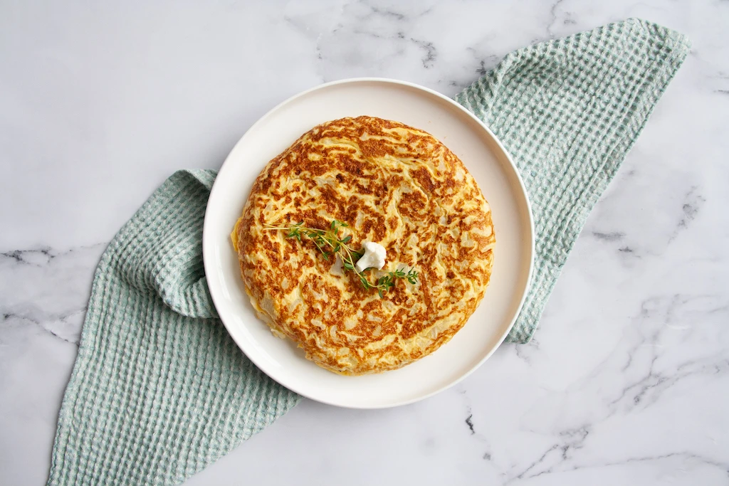 Tortilla de coliflor