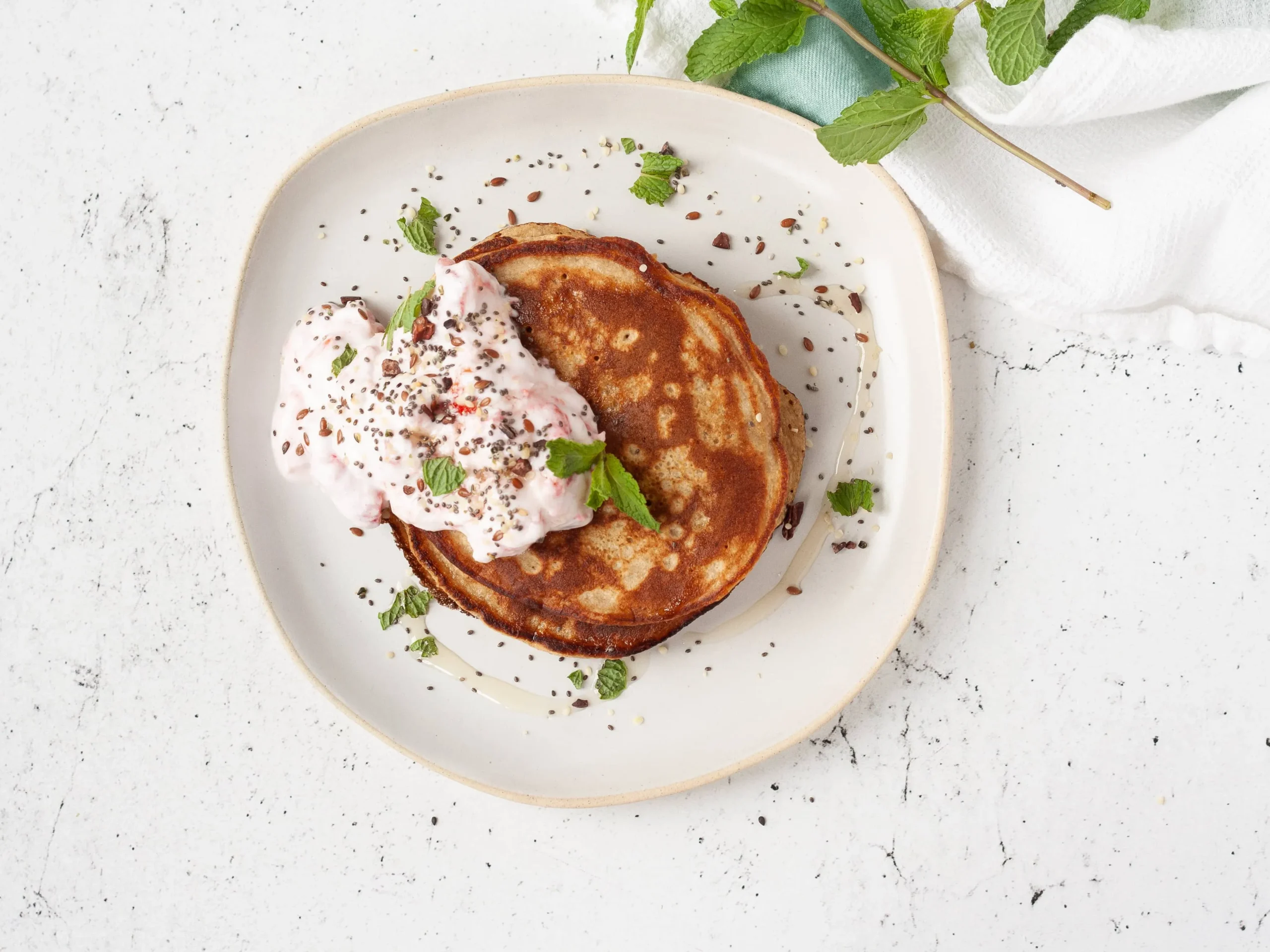 Tortitas fáciles de plátano y avena